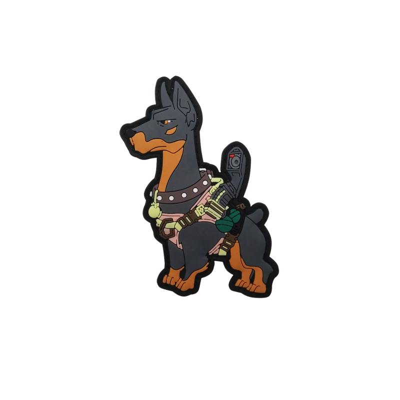 Patch Tag Bordado para Coleiras Peitorais Pet Cachorro Militar K9