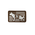 Patch Tag Bordado para Coleiras Peitorais Pet Cachorro Militar K9