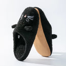 Pantufa Pelúcia Gatinho Antiderrapante Quentinha e Confortável para Inverno