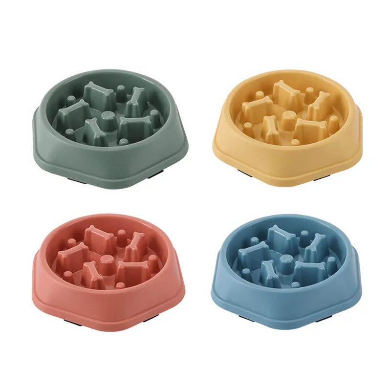 Comedouro Lento para Cães e Gatos Anti Engasgo