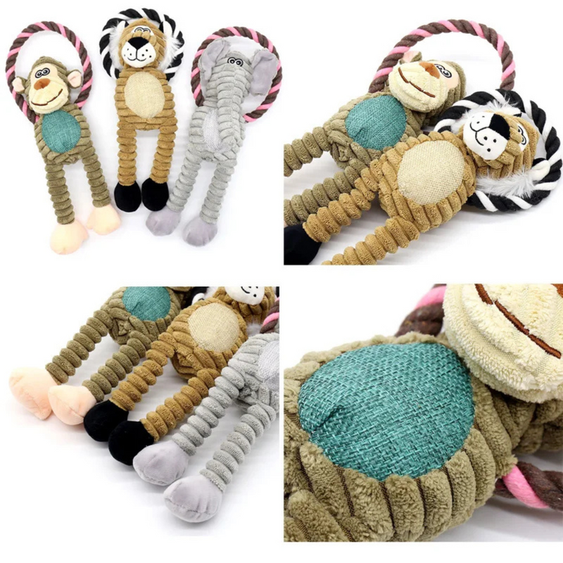 Brinquedo Pelúcia Pet Mordedor com Corda Resistente