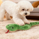 Brinquedo Cobra de Pelúcia para Cachorros com Apito Mordedor Interativo para Cães de Todos os Portes