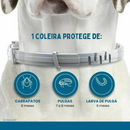 Coleira Colar Anti Parasitário Repelente de Pulgas e Carrapatos