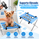 Banheira Elevada Pet Dobrável para Banho e Secagem de Cães e Gatos