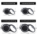 Guia Coleira Retrátil Reforçada para Cães e Gatos