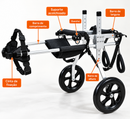 Cadeira de Rodas Ajustável para Cães – Suporte e Mobilidade para Patas Traseiras
