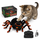 Aranha Robótica Interativa com Controle Remoto para Pets | Brinquedo Inteligente com Movimento Realista e Luzes LED