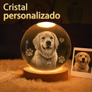 Luminária Cristal 3D Personalizada com Foto do Seu Pet – Recordação Eterna LED
