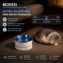 Fonte de Água Magnética com Peixinhos Sem Fio para Gatos AquaMag Ultra Silenciosa, Sem Filtro e Bateria de Até 100 Dias