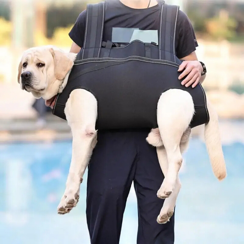 Sling Suporte Mochila Arnês para Transporte de Cachorros com Dificuldade de Caminhar ou Deficiência