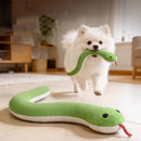Brinquedo Cobra de Pelúcia para Cachorros com Apito Mordedor Interativo para Cães de Todos os Portes