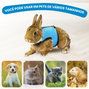 Coleira Peitoral Ajustável com Guia para Coelhos