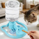 Bebedouro Automático para Gatos por Gravidade Antiderrapante com Garrafa Reutilizável