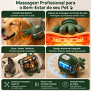 Massageador Elétrico Inteligente para Cães e Gatos com Aquecimento e Massagem 4D