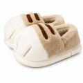 Pantufa Feminina Peluciada Patinha de Gato Antiderrapante para Inverno