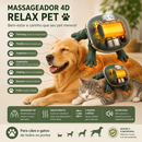 Massageador Elétrico Inteligente para Cães e Gatos com Aquecimento e Massagem 4D