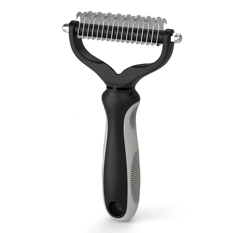 Escova Tira Pelos Descamação Pet Rake para Cães