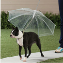 Coleira Guia Guarda Chuva Pet Invertido Transparente