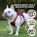 Coleira Peitoral para Cachorros Refletiva e Ajustável em 6 Pontos