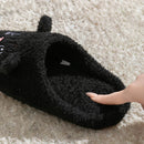 Pantufa Pelúcia Gatinho Antiderrapante Quentinha e Confortável para Inverno