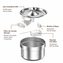 Fonte Automática Inteligente em Aço Inox 2L para Gatos e Cães