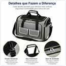 Mochila Dobrável Expansível para Gatos e Cães Pequenos – Bolsa Caixa de Transporte Respirável para Viagens
