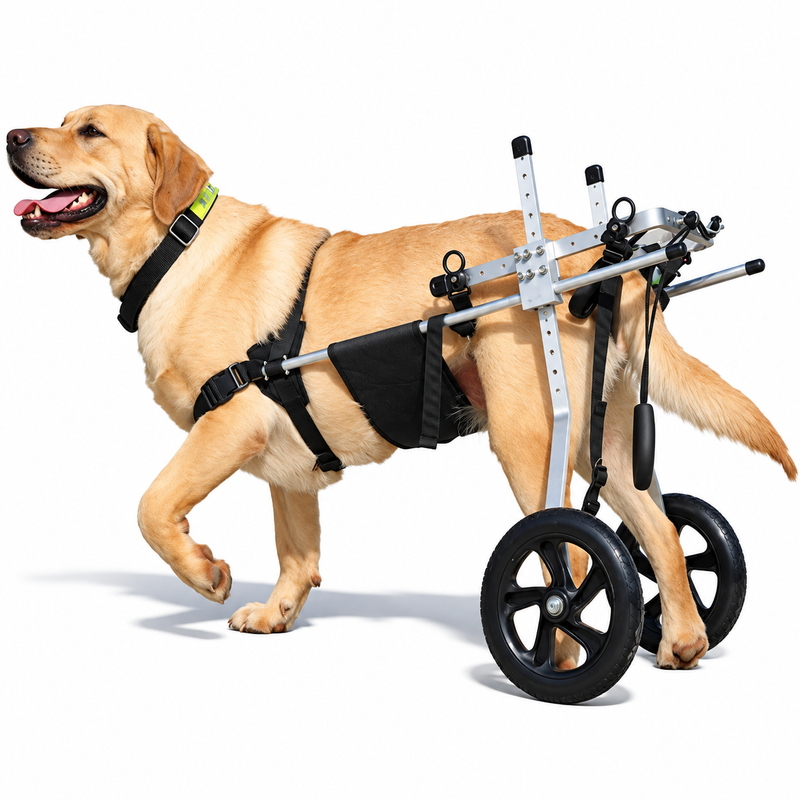 Cadeira de Rodas Ajustável para Cães – Suporte e Mobilidade para Patas Traseiras