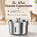 Fonte Automática Inteligente em Aço Inox 2L para Gatos e Cães