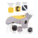 Jaqueta Impermeável Colar Alto para Cachorros