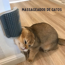 Escova Massageadora de Gatos com Fixação em Paredes ou Cantos