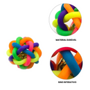 Bolinha Trançada com Guizo para Cachorros