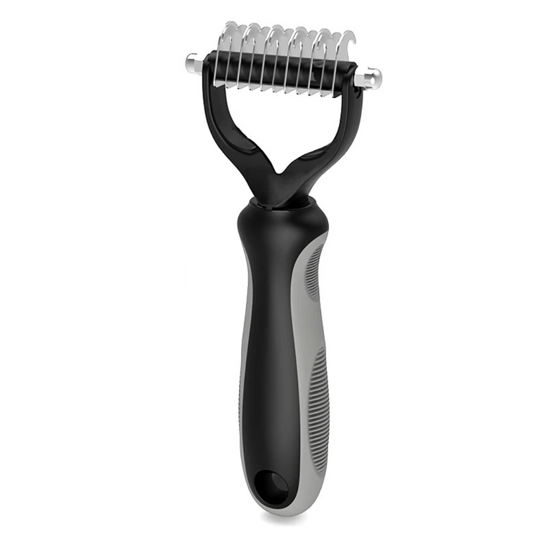 Escova Tira Pelos Descamação Pet Rake para Cães