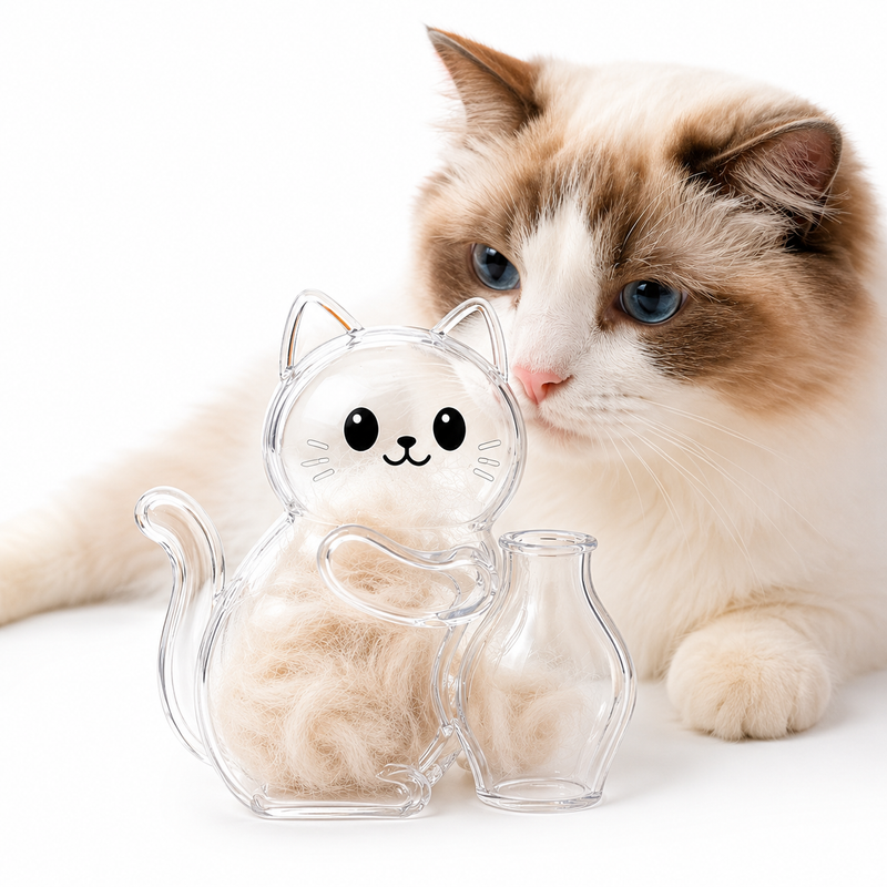 Porta Memórias Pet Magnético – Cápsula Decorativa para Pelinhos de Gatos e Cachorros