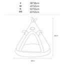 Tenda Cabana Caminha Pet com Almofada Aconchegante
