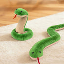 Brinquedo Cobra de Pelúcia para Cachorros com Apito Mordedor Interativo para Cães de Todos os Portes
