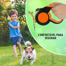 Coleira com Guia Retrátil Automática Até 8 Metros