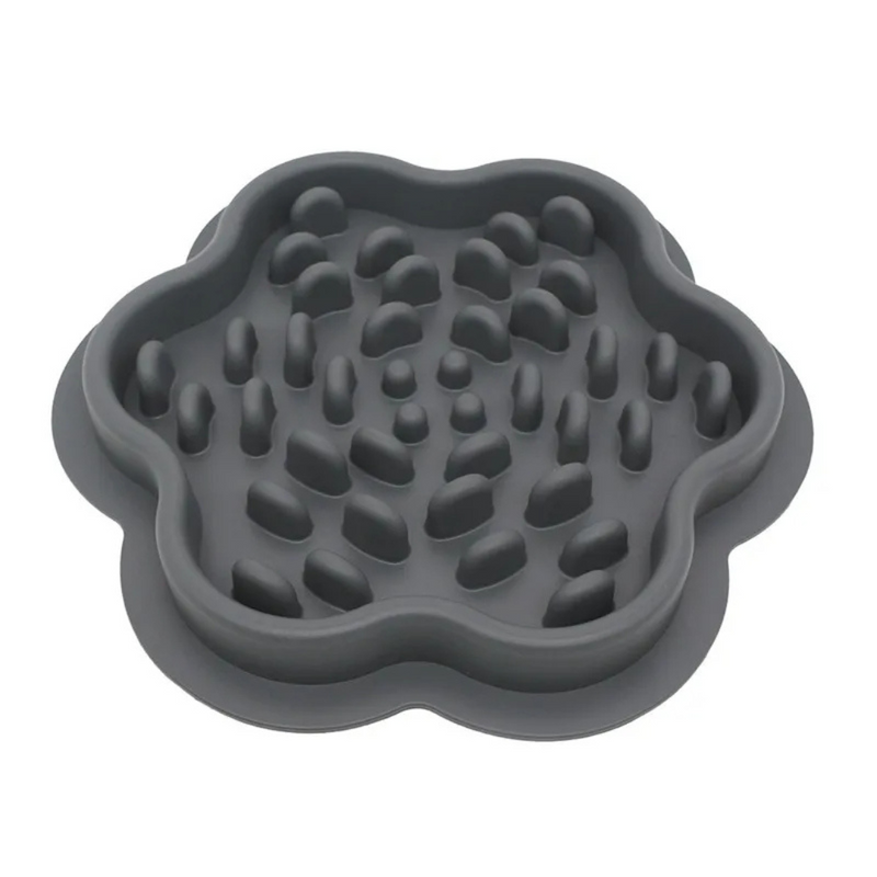 Comedouro Pet Lento Interativo Tigela de Silicone para Cães