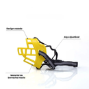 Focinheira Silicone Resistente Preta Ajustável para Cães de Grande Porte