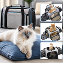 Mochila Dobrável Expansível para Gatos e Cães Pequenos – Bolsa Caixa de Transporte Respirável para Viagens