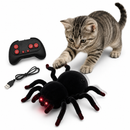 Aranha Robótica Interativa com Controle Remoto para Pets | Brinquedo Inteligente com Movimento Realista e Luzes LED