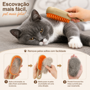 Escova a Vapor 3 em 1 Remove Pelos para Cães e Gatos