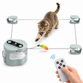 Brinquedo Interativo Automático para Gatos CatRunner™ com Controle Remoto e Pena Deslizante