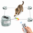 Brinquedo Interativo Automático para Gatos CatRunner™ com Controle Remoto e Pena Deslizante
