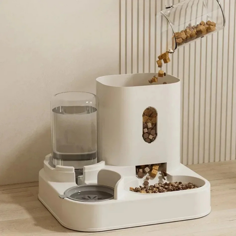 Comedouro e Bebedouro Alimentador Automático para Gatos e Cães