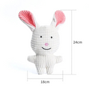 Brinquedo Pelúcia Vaquinha Porco Coelho Elefante Mordedor para Cachorros