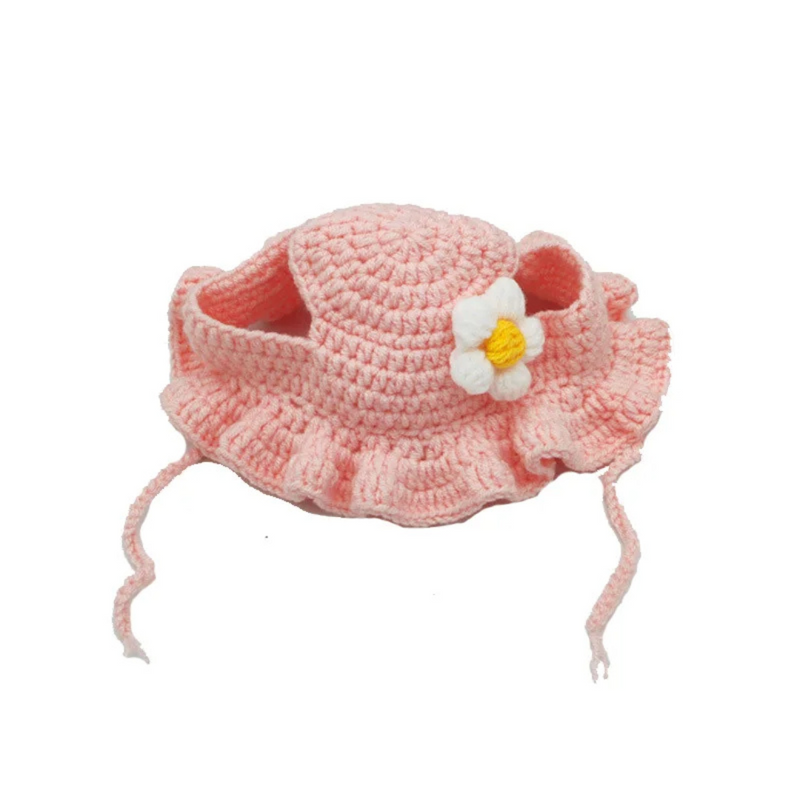 Chapéu Gorro Boina de Tricô para Gatos