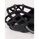 Focinheira Silicone Resistente Preta Ajustável para Cães de Grande Porte