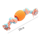 Brinquedo Corda Mordedor Resistente com Bola para Cachorros