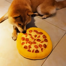 Brinquedo Pelúcia Formato de Pizza para Cachorros