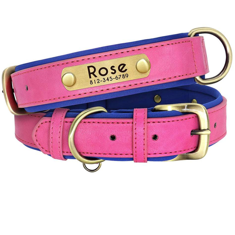 Coleira Colar de Identificação Personalizado com Nome Pet